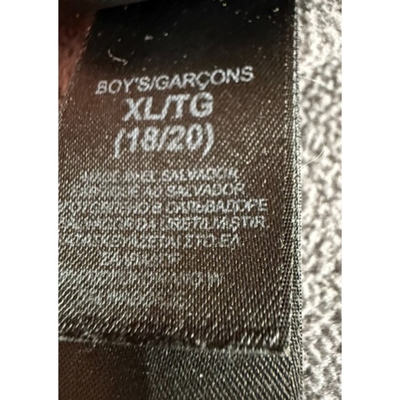 Boys North Face Soft Shell Jacket Size XL (18-20) Black Grayish Blue - Picture 12 of 16